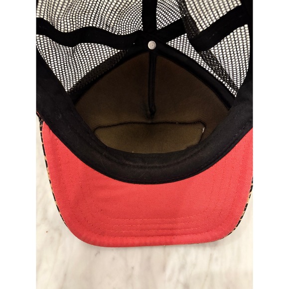 Vans Leopard Print Trucker Hat Snapback Mesh Cap "Off The Wall" - Picture 6 of 9